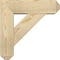 Ekena Millwork Traditional Craftsman Rough Sawn Bracket w/ Offset Brace, Douglas Fir, 6"W x 18"D x 18"H BKT0604X18X18TRA04RDF - alternate 2